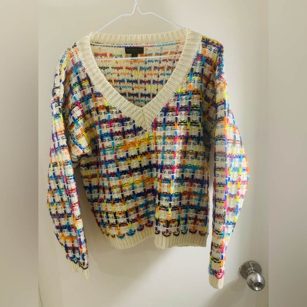 Anthropologie Current Air vibrant sweater